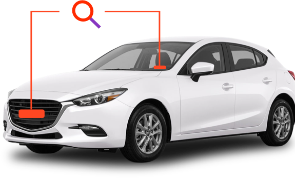 White Mazda 2017